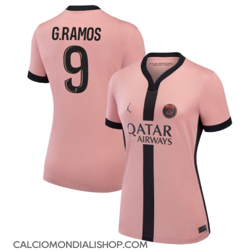 Maglie da calcio Paris Saint-Germain Goncalo Ramos #9 Terza Maglia Femminile 2024-25 Manica Corta